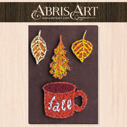 String Art Creative DIY Kit "Leaf fall" 7.5"x11.4" / 19.0x29.0 cm