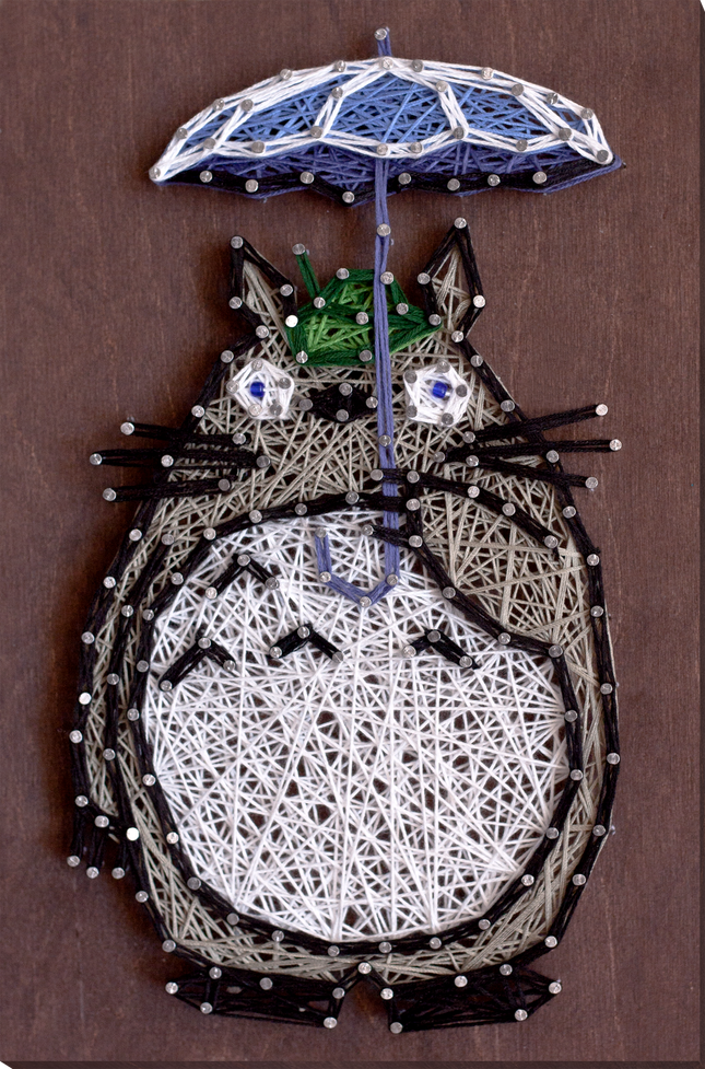 String Art Creative DIY Kit "Totoro" 7.5"x11.4" / 19.0x29.0 cm
