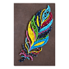 String Art Creative DIY Kit "Multicolored feather" 7.5"x11.4" / 19.0x29.0 cm