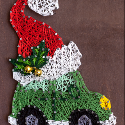 String Art Creative DIY Kit "Christmas car" 7.5"x11.4" / 19.0x29.0 cm