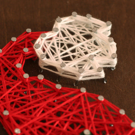 String Art Creative DIY Kit "Christmas car" 7.5"x11.4" / 19.0x29.0 cm