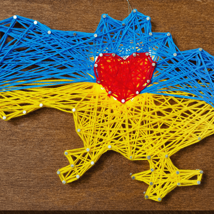 String Art Creative DIY Kit "My home" 7.5"x11.4" / 19.0x29.0 cm