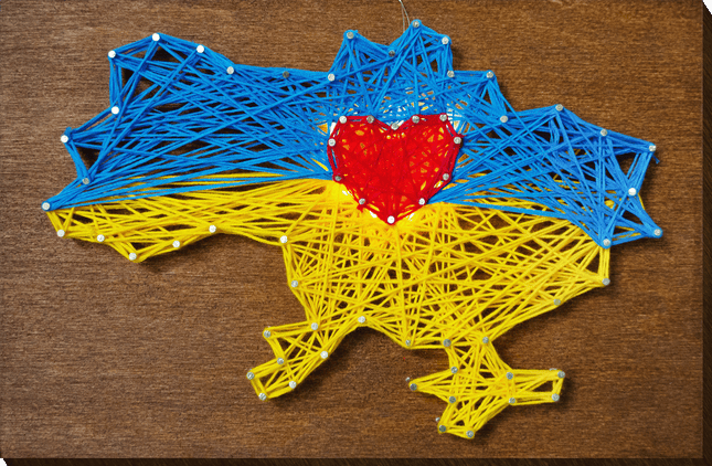 String Art Creative DIY Kit "My home" 7.5"x11.4" / 19.0x29.0 cm
