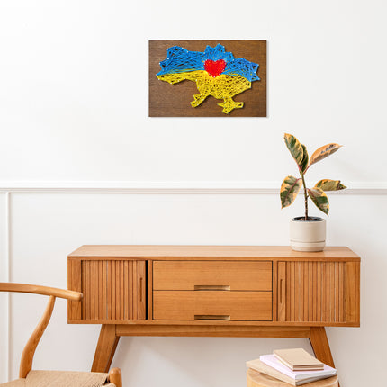 String Art Creative DIY Kit "My home" 7.5"x11.4" / 19.0x29.0 cm
