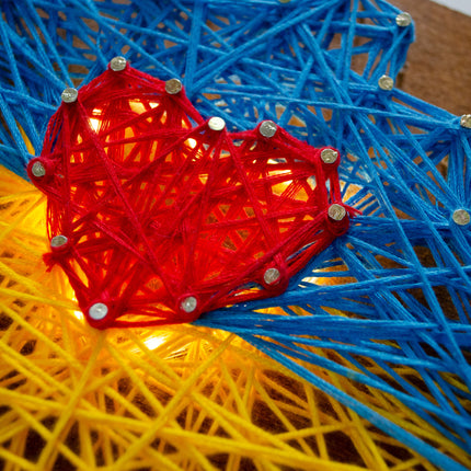 String Art Creative DIY Kit "My home" 7.5"x11.4" / 19.0x29.0 cm