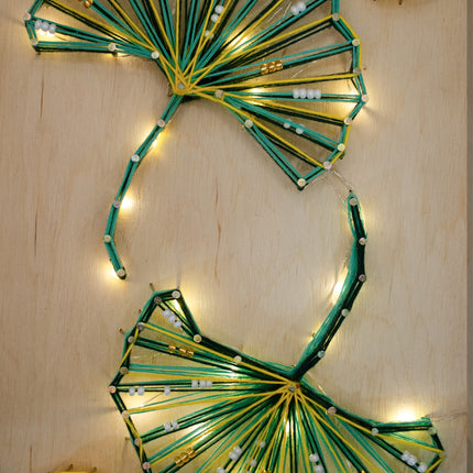 String Art Creative DIY Kit "Malachite dance" 7.5"x11.4" / 19.0x29.0 cm