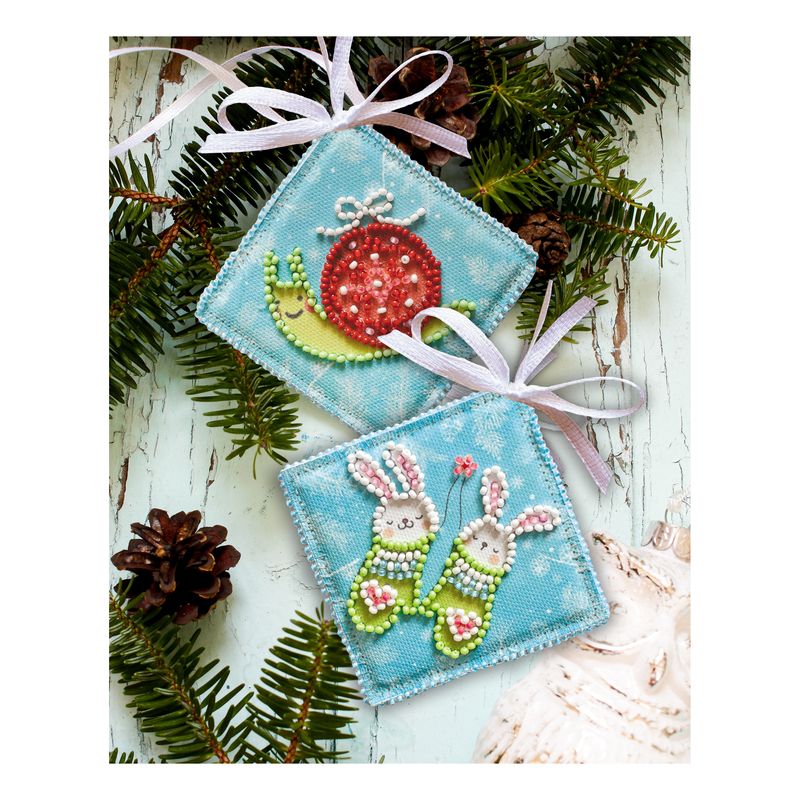 DIY Christmas tree toy kit "Eared couple"