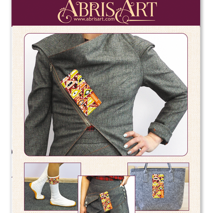 Bead embroidery patch kit "Adele(fragment)"