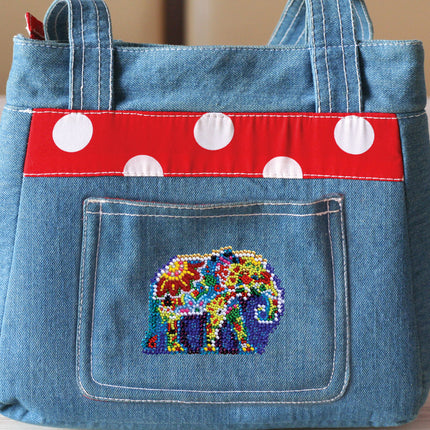 Bead embroidery patch kit "Elephant"