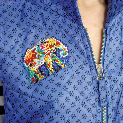 Bead embroidery patch kit "Elephant"