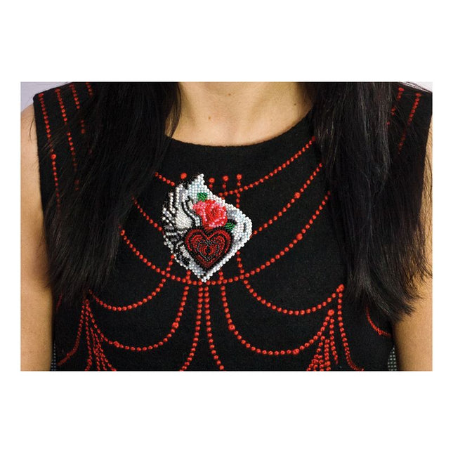 Bead embroidery patch kit "Secrets of the heart"