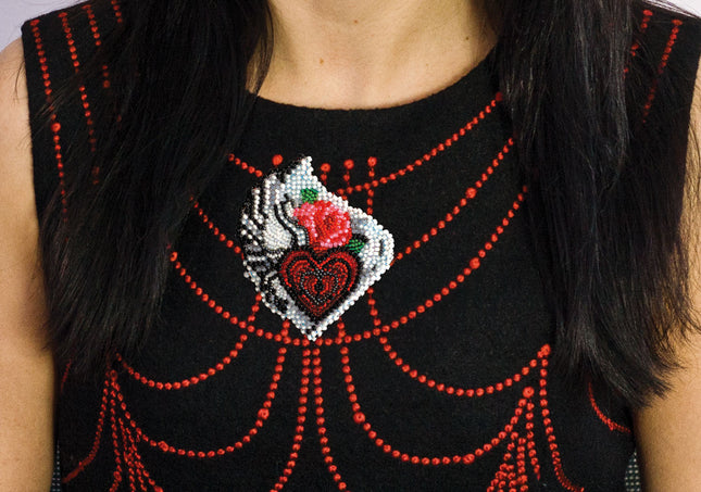 Bead embroidery patch kit "Secrets of the heart"