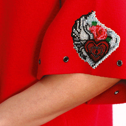 Bead embroidery patch kit "Secrets of the heart"