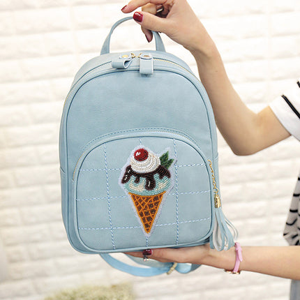 Bead embroidery patch kit "Ice cream"