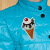 Bead embroidery patch kit "Ice cream"