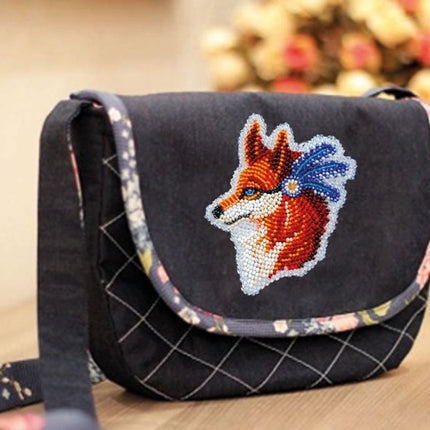 Bead embroidery patch kit "Fox"
