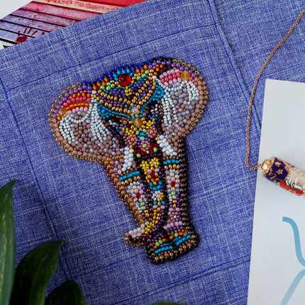 Bead embroidery patch kit "Miracle of India-A"