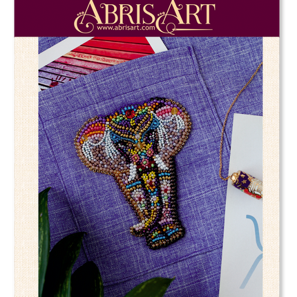 Bead embroidery patch kit "Miracle of India-A"