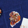 Bead embroidery patch kit "Firemane lion-А"