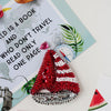 Beadwork kit for creating brooch "Light sailboat"