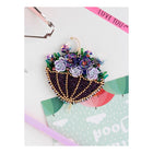 Beadwork kit for creating brooch 