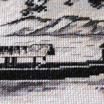 DIY Cross Stitch Kit "In the rays of the sunset" 7.9"x9.8"