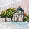DIY Cross Stitch Kit "Colorful domes" 15.0"x7.1"