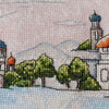 DIY Cross Stitch Kit "Colorful domes" 15.0"x7.1"