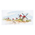 DIY Cross Stitch Kit "Windmills" 15.4"x7.1"