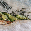 DIY Cross Stitch Kit "Windmills" 15.4"x7.1"