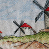 DIY Cross Stitch Kit "Windmills" 15.4"x7.1"