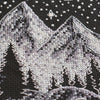 DIY Counted Cross Stitch Kit with Wood frame "In the mountains"