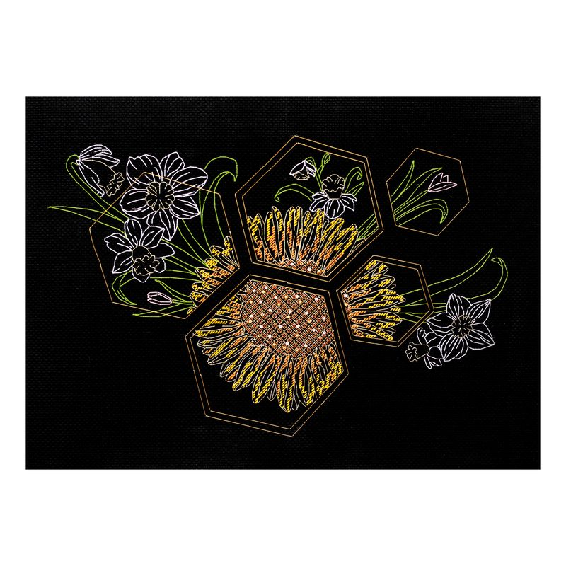 DIY Cross Stitch Kit "Sunny spring" 9.1"x13.4"