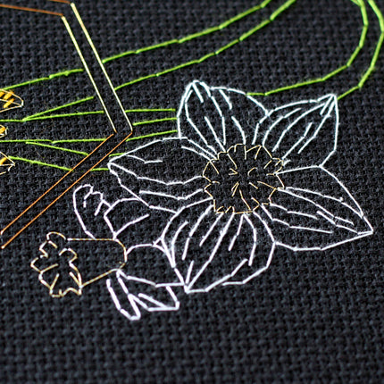 DIY Cross Stitch Kit "Sunny spring" 9.1"x13.4"