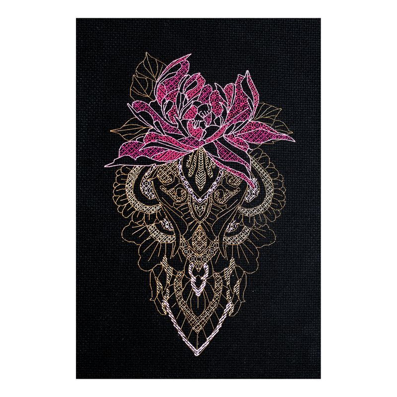 DIY Cross Stitch Kit "Pion" 5.9"x9.1"