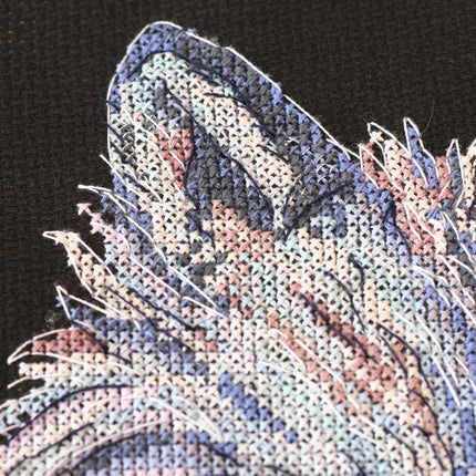 DIY Cross Stitch Kit "Wolf" 7.1"x9.8"
