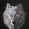 DIY Cross Stitch Kit "Wolf" 7.1"x9.8"