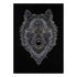 DIY Cross Stitch Kit "Silver wolf" 7.1"x9.8"