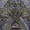 DIY Cross Stitch Kit "Silver wolf" 7.1"x9.8"