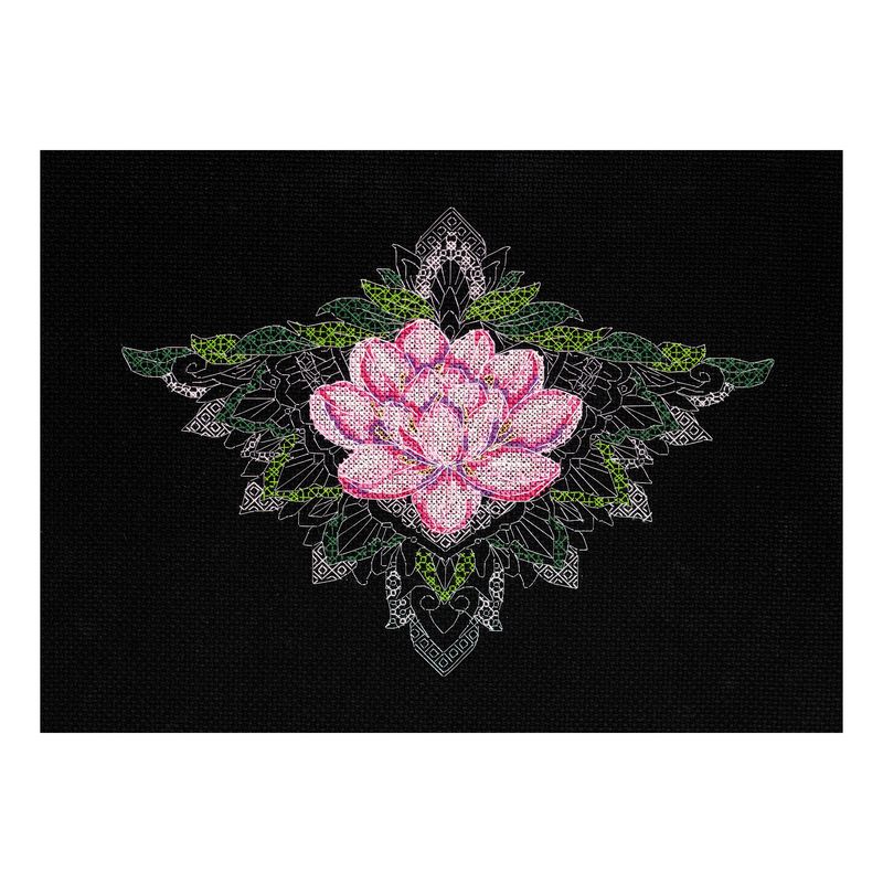 DIY Cross Stitch Kit "Lotos" 9.4"x7.1"