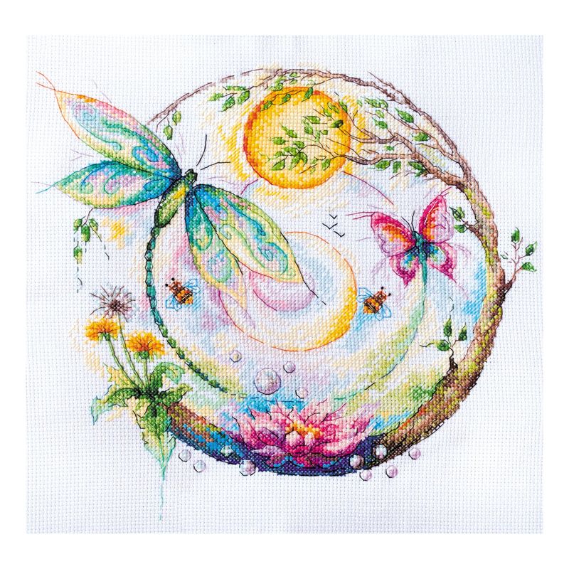 DIY Cross Stitch Kit "Color magic" 9.8"x9.1"