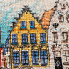 DIY Cross Stitch Kit "Colored town-1" 8.7"x8.7"
