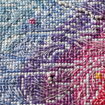 DIY Cross Stitch Kit "Summer road" 11.8"x11.8"