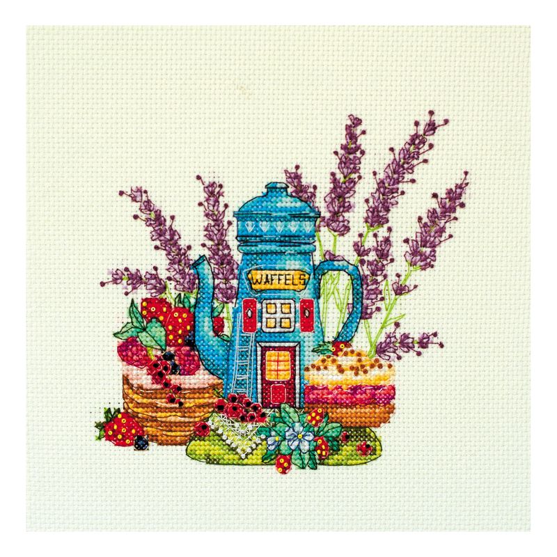 DIY Cross Stitch Kit "Sweet morning" 5.9"x5.5"