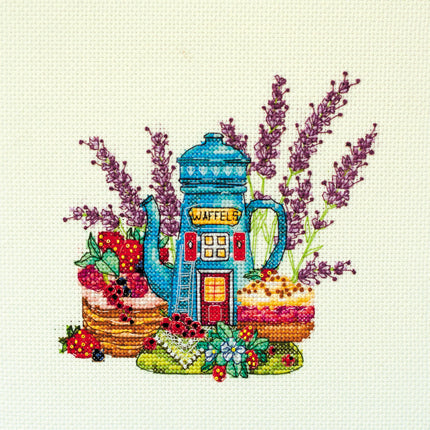 DIY Cross Stitch Kit "Sweet morning" 5.9"x5.5"