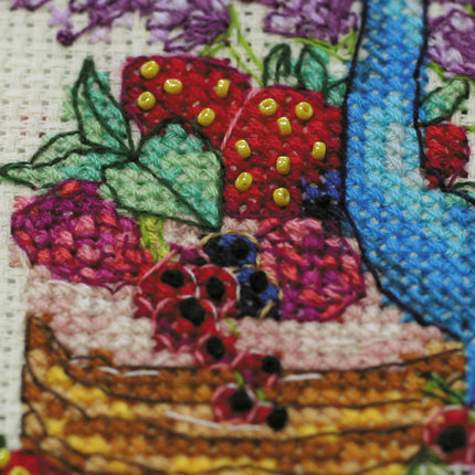 DIY Cross Stitch Kit "Sweet morning" 5.9"x5.5"
