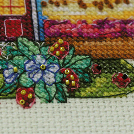 DIY Cross Stitch Kit "Sweet morning" 5.9"x5.5"