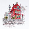 DIY Cross Stitch Kit "Colored town-3" 7.9"x8.7"