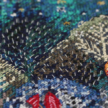 DIY Cross Stitch Kit "In the winter forest one day" 9.4"x13.4"