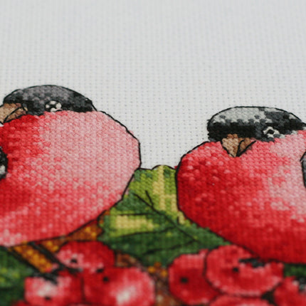 DIY Cross Stitch Kit "Christmas wreath" 9.8"x10.6"